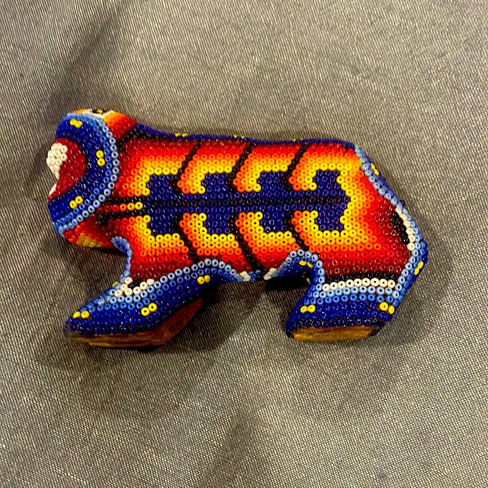 Beaded art from Mexico! Jaguar